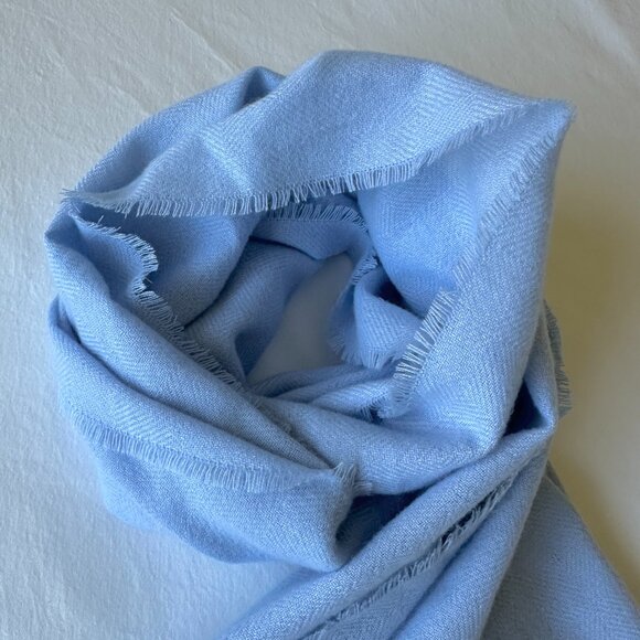 Powder Blue Shawl - Picture 3 of 11